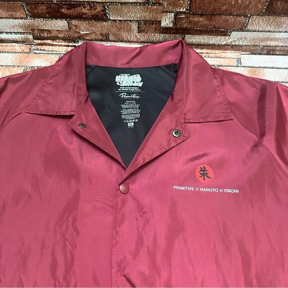 NARUTO Primitive x Naruto Burgundy Jacket XL - Picture 8 of 13